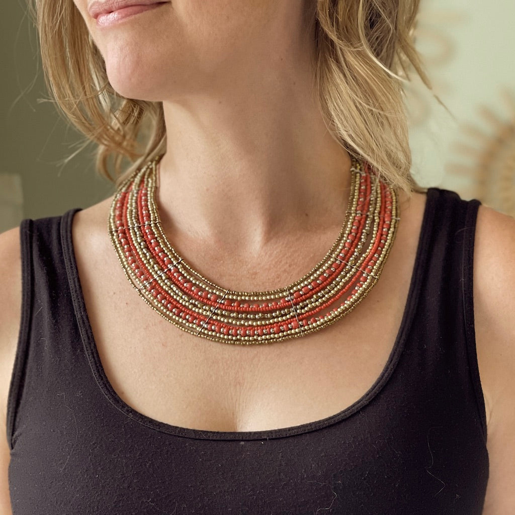 Beaded Collar Necklace