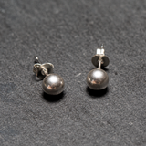 silver stuf ball earring