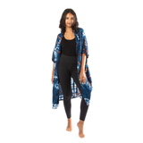Blue Hippie Tie Dye  Kimono - LS6202