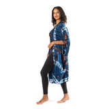 Blue Hippie Tie Dye  Kimono - LS6202