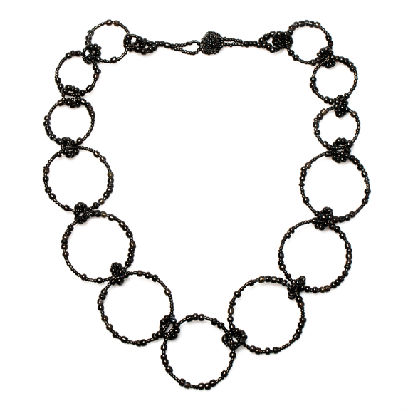 Beaded Hoop Necklace - ZN6201